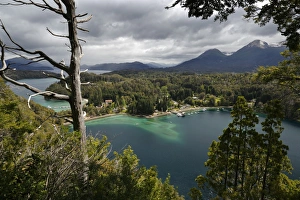 Villa La Angostura Prints: View of Lago Nahuel Huapi from Mirador Bahia Mansa, Parque Nacional Los Arrayanes