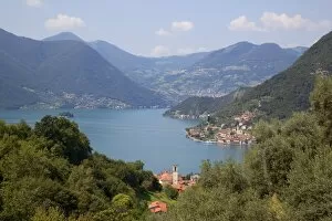 Images Dated 18th August 2011: View of Lake Iseo near Sulzano, Lombardy, Italian Lakes, Italy, Europe