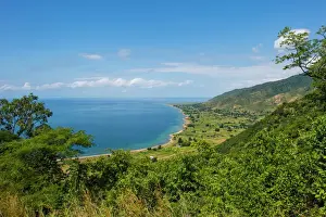 Malawi Prints: View over Lake Malawi near Livingstonia, Malawi, Africa