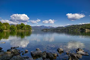 Piedmont Prints: View of Lake Orta and the Island of San Giulio
