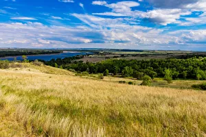North Dakota Prints: View of the landscape in Fargo, North Dakota, United States of America, North America