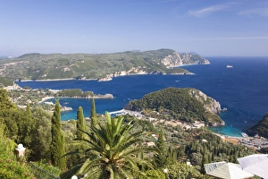 Inlet Prints: View over Liapades Bay from hilltop viewpoint near Lakones