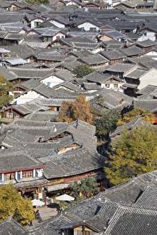 Yunnan Prints: View of Lijiang, UNESCO World Heritage Site, Yunnan, China, Asia