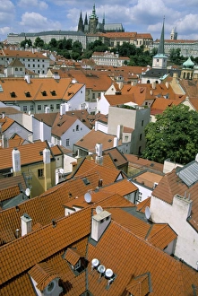 Little Quarter Prints: View of the Little Quarter from the Little Quarter Bridge Towers, Prague