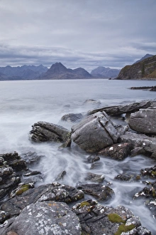 Cuillin Hills Prints: The view over Loch Scavaig towards the Cuillin Hills on the Isle of Skye