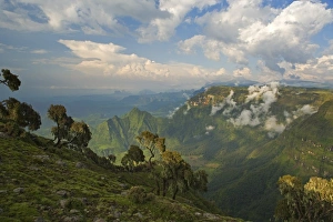 View looking towards the Nortern Escarpment near Sankaber, UNESCO World Heritage Site