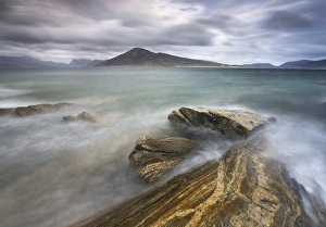 Images Dated 6th November 2008: View towards Luskentyre and the hills of North Harris from Isle of Taransay