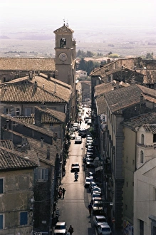 View of the main street from the Palazzo Farnese