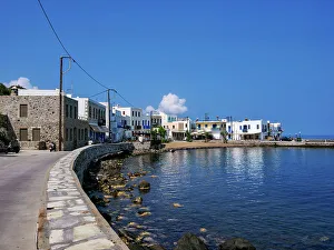 Residences Prints: View of Mandraki Town, Nisyros Island, Dodecanese, Greek Islands, Greece, Europe