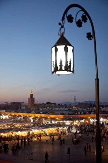 Medina Quarter Prints: View over market square at dusk
