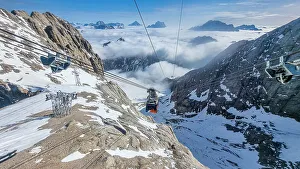 South Tyrol Prints: View from the Marmolada mountain over the Dolomites National Park