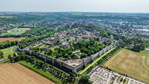Roads Prints: View of the medieval town of Provins