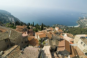 View over Mediterranean from Roquebrune, Alpes-Maritimes, Provence, Cote d Azur