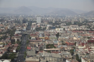 Mexico City Prints: View over Mexico City Center, Mexico City, Mexico, North America