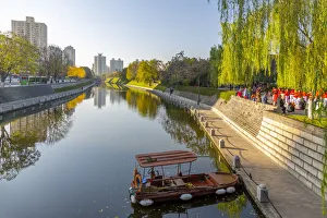 Xian Prints: View of moat and City wall of Xi an, Shaanxi Province, Peoples Republic of China