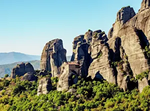 Thessaly Prints: View towards the Monastery of Saint Nicholas Anapafsas (Anapausas)