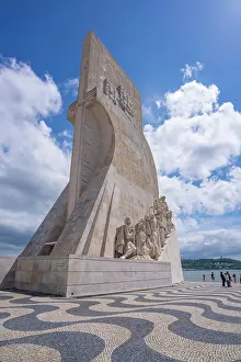 Relax Prints: View of Monument to the Discoveries (Padrao dos Descobrimentos) on a sunny day