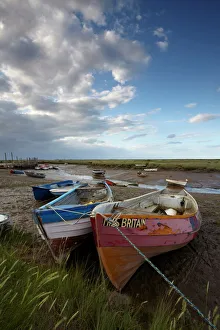 Fishing Prints: A view of Morston Quay, North Norfolk, Norfolk, England, United Kingdom, Europe