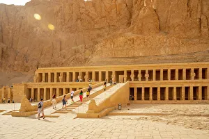 Deserts Prints: View of Mortuary Temple of Hatshepsut