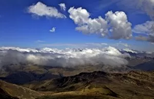 Images Dated 14th November 2010: View from Mount Chacaltaya, altiplano in distance, Calahuyo near La Paz, Bolivia, Andes