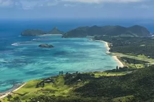 Images Dated 19th November 2008: View from Mount Lidgbird over Lord Howe Island, UNESCO World Heritage Site, Australia, Tasman Sea