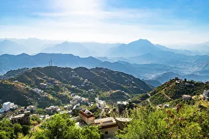 Saudi Arabia Prints: View over the mountainous countryside from Fayfa mountain