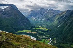 Nature Lovers Prints: View over the mountainous scenery around Andalsnes
