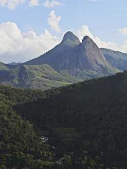 State Of Rio De Janeiro Prints: View of the mountains surrounding Petropolis, State of Rio de Janeiro, Brazil, South