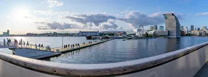 Green Spaces Prints: View of the Munch Museum and city skyline on a sunny day