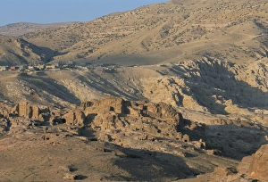 Nabatean Prints: View over Nabatean tombs
