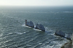 Jagged Prints: View of The Needles, Isle of Wight, England, United Kingdom, Europe