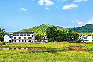 Settlement Prints: View of new buildings and farms beside Chengkan Ancient Village