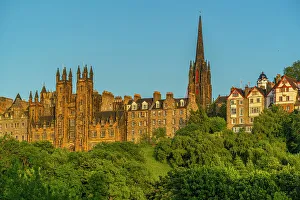 Edinburgh Prints: View of New College, The University of Edinburgh, on The Mound