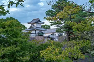 Samurai Prints: View of Nezumita-mon Gate, entrance to Kanazawa Castle and Park