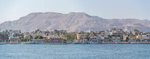 Luxor Prints: View of Nile river in Luxor on a sunny day, Luxor, Egypt, Africa
