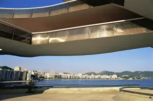 Niteroi Prints: View of Niteroi, Museo de Arte Contemporanea (Museum of Contemporary Art)