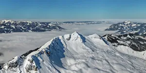 Snow Capped Prints: View from Nordwandsteig walk on Nebelhorn Mountain