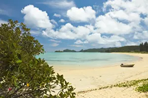 Tasman Sea Prints: View to the north of the island across the lagoon with the worlds most southerly coral reef