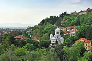 Days Prints: View North to beyond the Nicolae Titulescu Park from the Aro Palace hotel