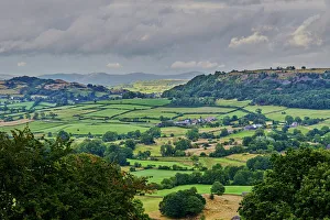 Countryside Prints: View to the North from triangulation point, Cartmel Fell, South Lakeland, Cumbria