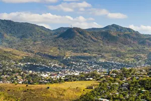 Townscape Prints: View of the northern city Matagalpa, second only in commercial importance to the capital