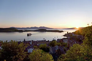Townscape Prints: View over Oban Bay from McCaigs Tower