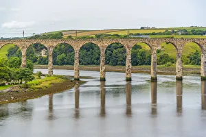 Northumberland Prints: View of Old Border Bridge over the River Tweed, Berwick-upon-Tweed, Northumberland