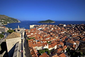 City Walls Prints: View over Old City including City Walls