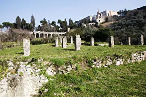 Tivoli Prints: View of old Tivoli, Lazio, Italy, Europe