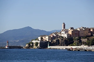 Bastia Prints: View of the old town, Bastia, Corsica, France, Mediterranean, Europe