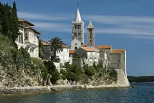 View of old town and campaniles, Rab Town, Rab Island, Kvarner Gulf, Croatia, Adriatic, Europe