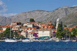 View of Old Town, Cavtat, Dubrovnik Riviera, Dalmatian Coast, Dalmatia, Croatia, Europe