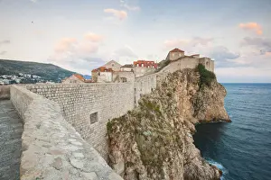Surrounding Wall Prints: View of the old town from the city walls, UNESCO World Heritage Site, Dubrovnik, Croatia