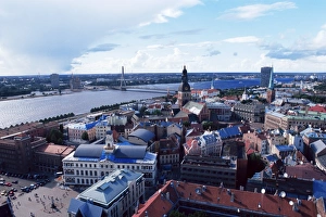 The Old Town Prints: View of the Old Town and the Daugava River, from St